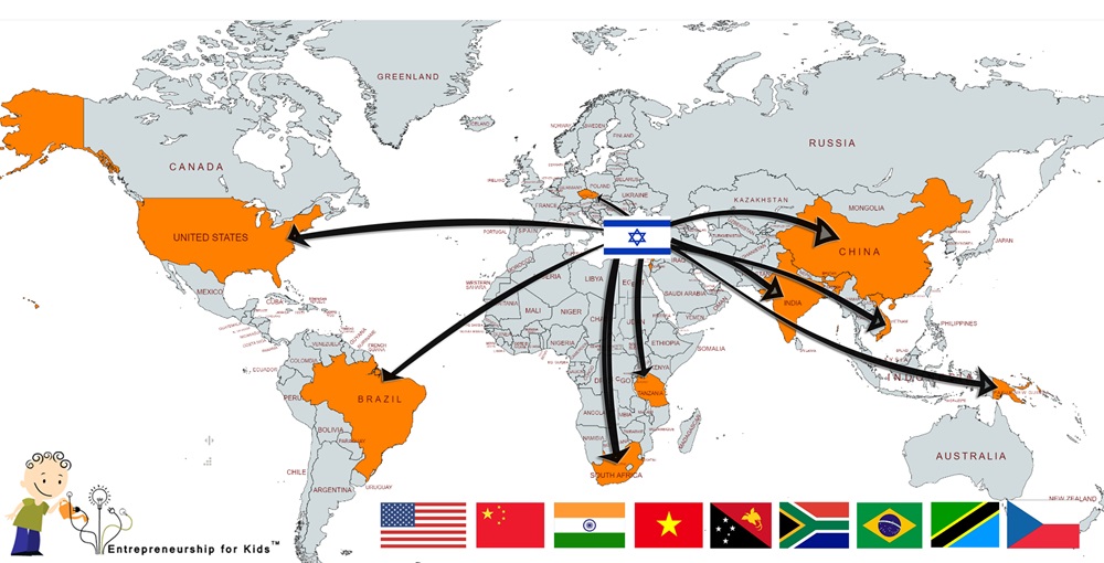 countries around the world where the EFK program is being taught